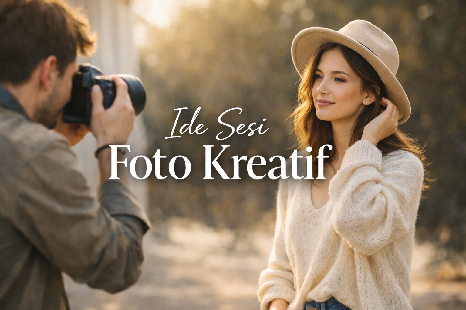 ide sesi foto kreatif dengan konsep pemotretan profesional
